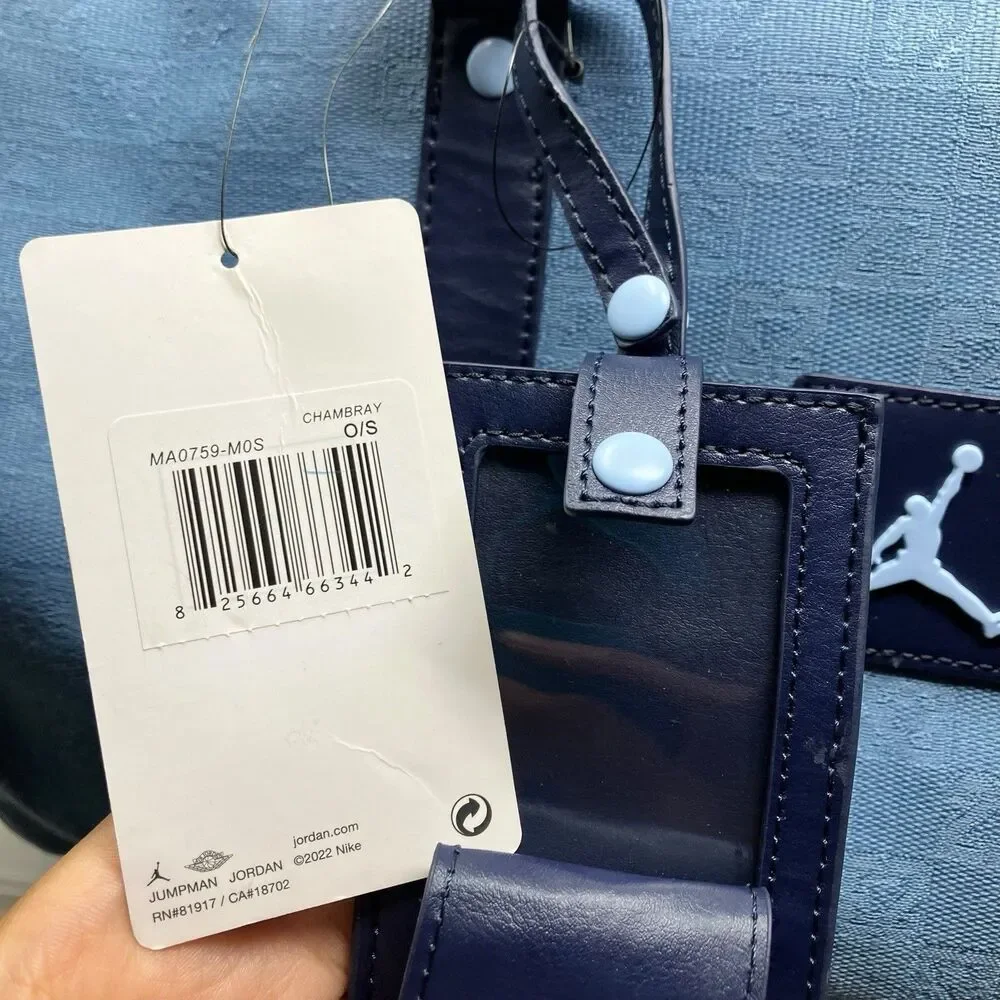 Jordan Duffle Bag WMNS Blue Weekender Monogram‎ Nike MA0759-M0S Carry On Sz 25L